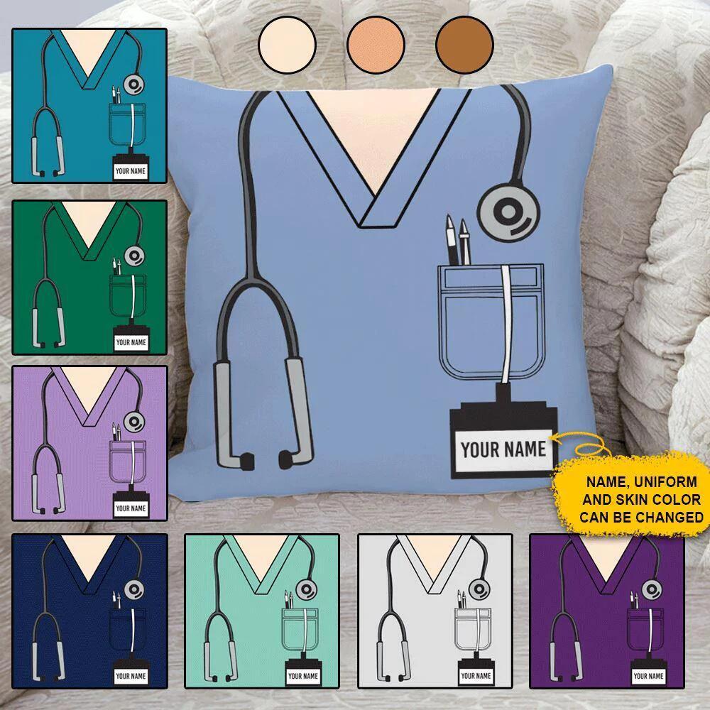 Nurse Custom Pillow Nurse Uniform Personalized Gift PERSONALIZED Pillowcase