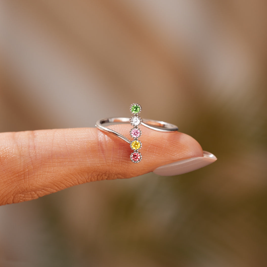 Personalized Birthstones Ring