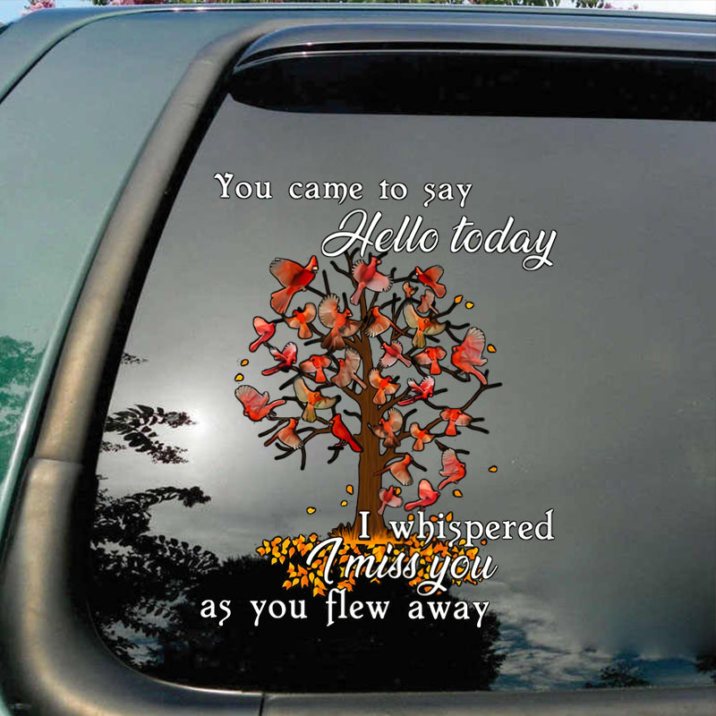 Memorial Cardinal Sticker