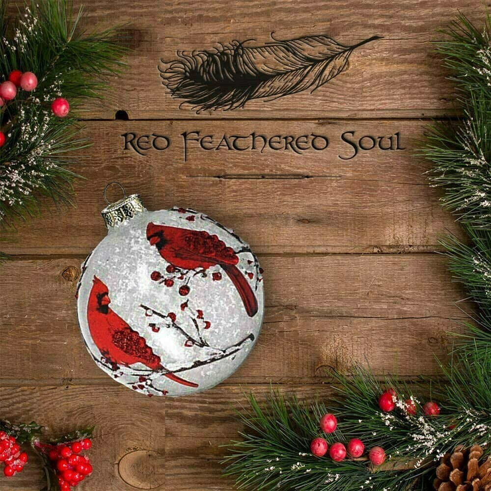 Cardinal Round Memorial Ornament