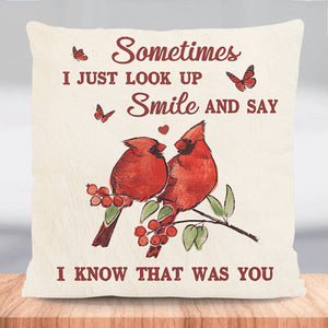 Sometimes I Just Look Up Smile Personalized Pillowcase