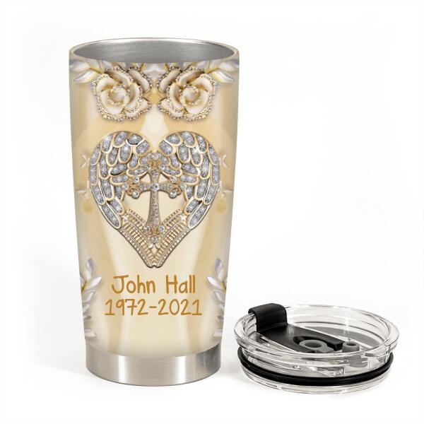 God Has You In His Arms Personalized Tumbler