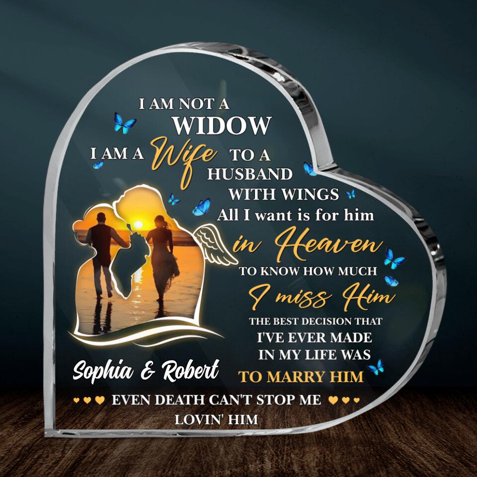 Memorial Gift Idea For Couple - I Am A Wife To A Husband With Wings