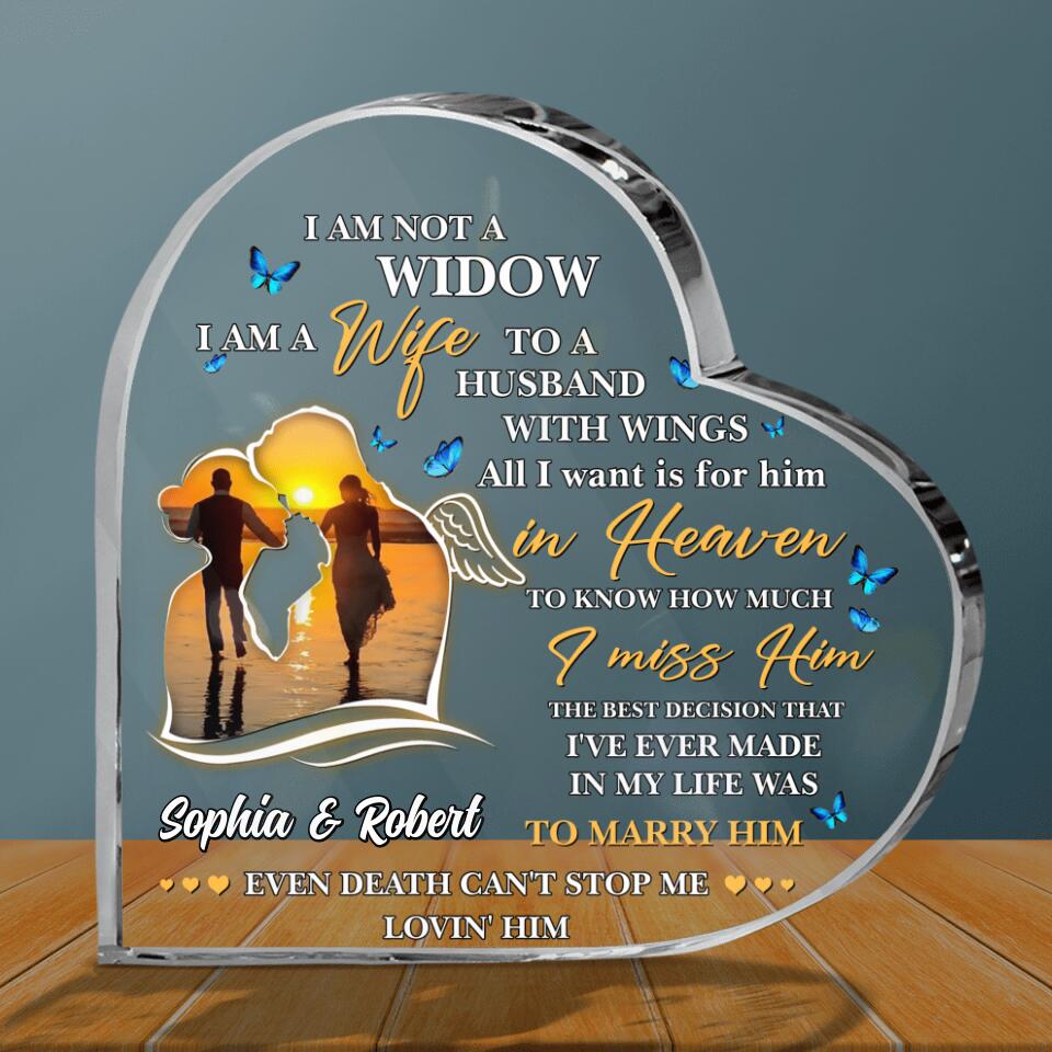 Memorial Gift Idea For Couple - I Am A Wife To A Husband With Wings