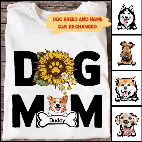 Personalized T-shirt - Sunflower Dog Mom