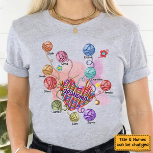 Gift For Grandma Crocheting Knitting Shirt