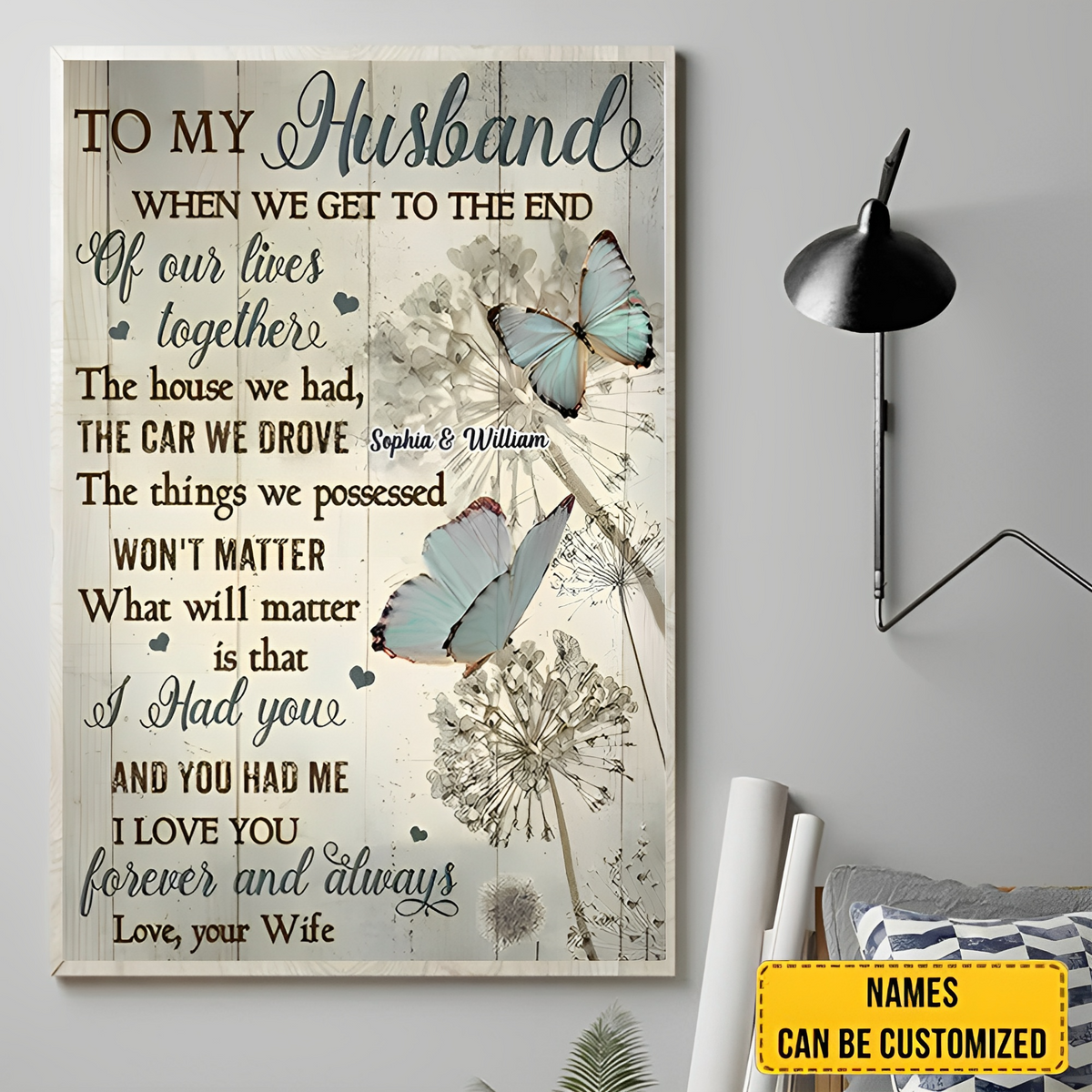 When We Get To The End Of Our Lives Together-Personalized Canvas