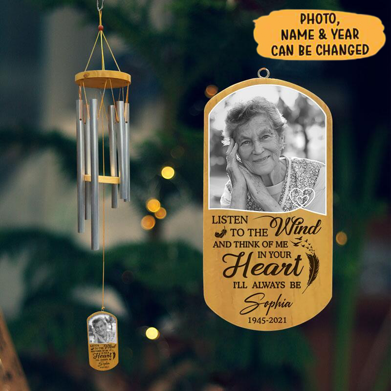 Listen To The Wind Personalized Memorial Wind Chime