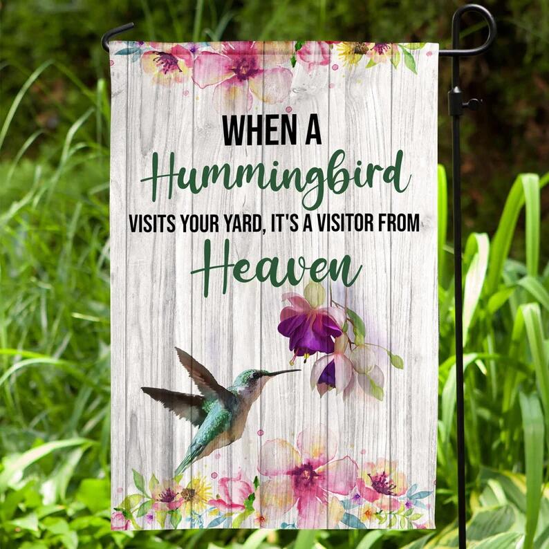 Memorial Hummingbird HOUSE & GARDEN FLAG