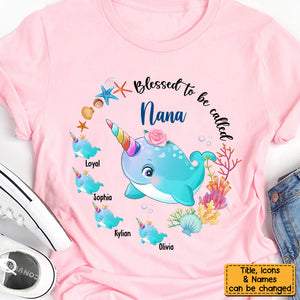 Blessed To Be Called Grandma Sea Animals Shirt