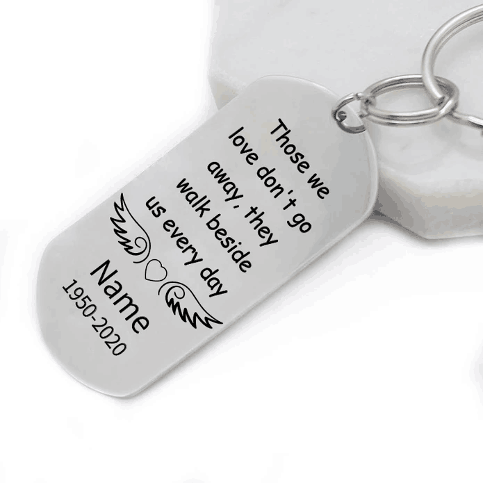 Personalized Engraved Silver Keychain-4