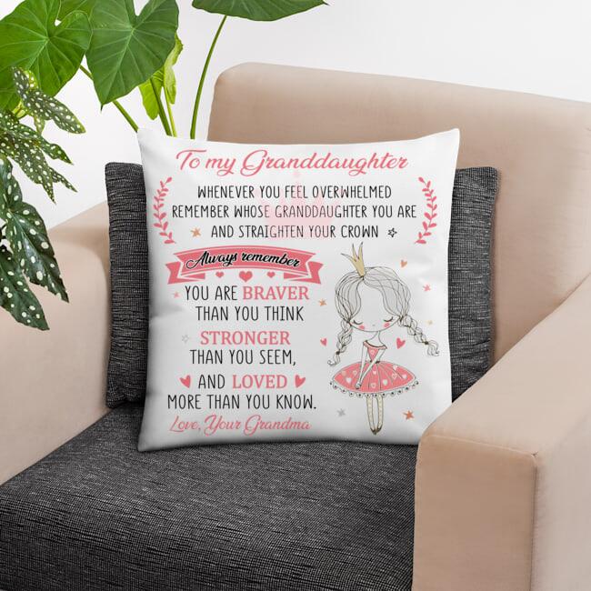 To My Granddaughter/Daughter Pillowcase