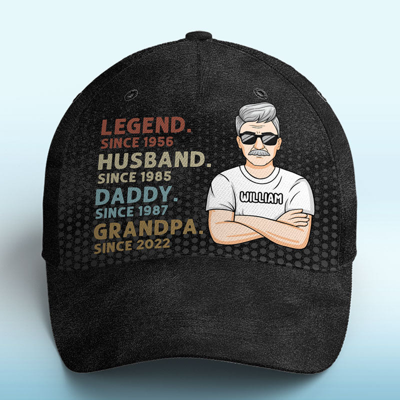 Dad Is My Hero - Family Personalized All Over Print Classic Cap