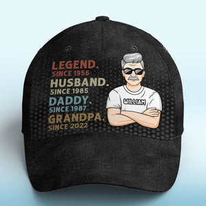 Dad Is My Hero - Family Personalized All Over Print Classic Cap