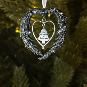 In Our Hearts At Christmas Angels Wings Ornament