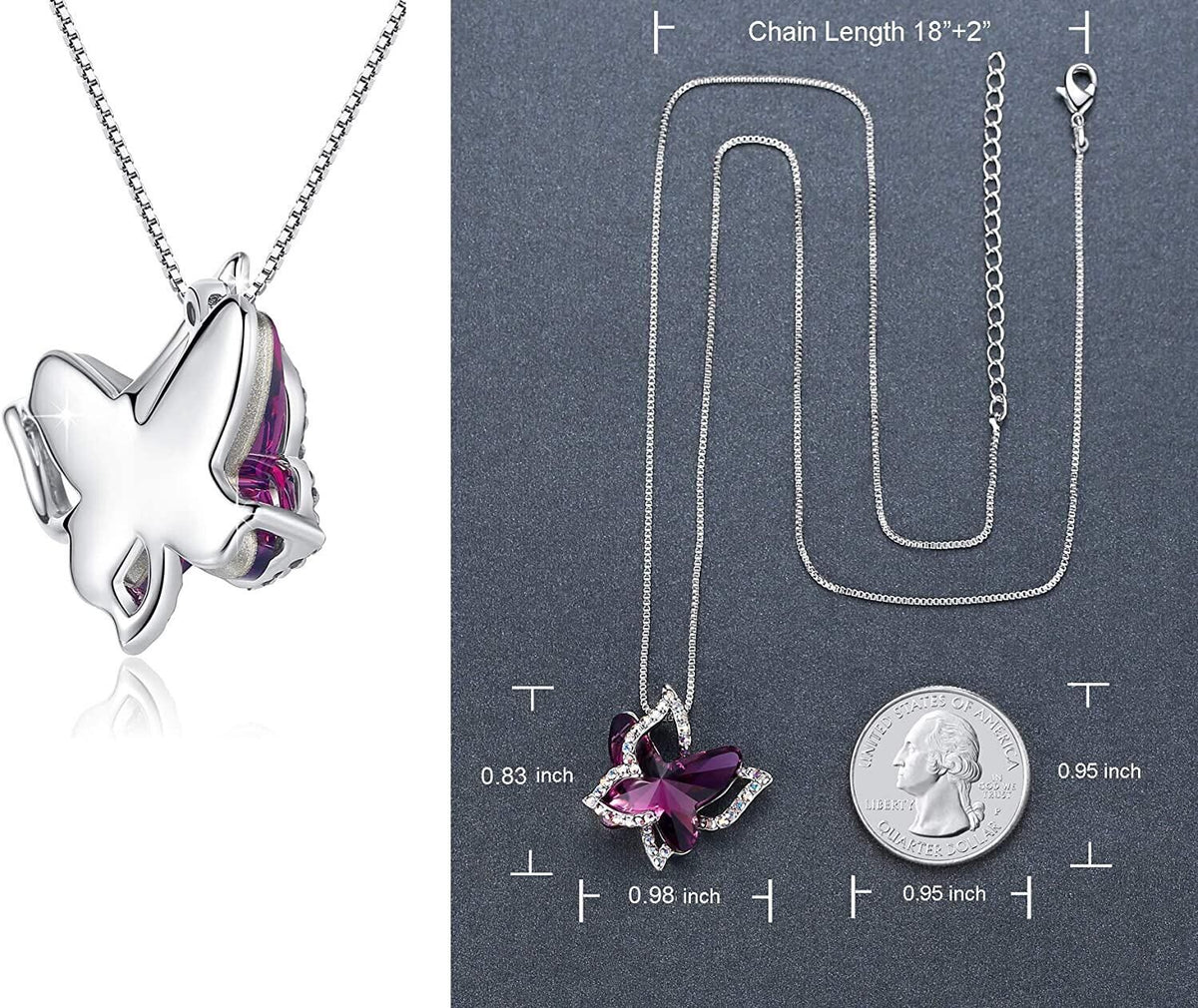 Butterfly Crystal Necklace