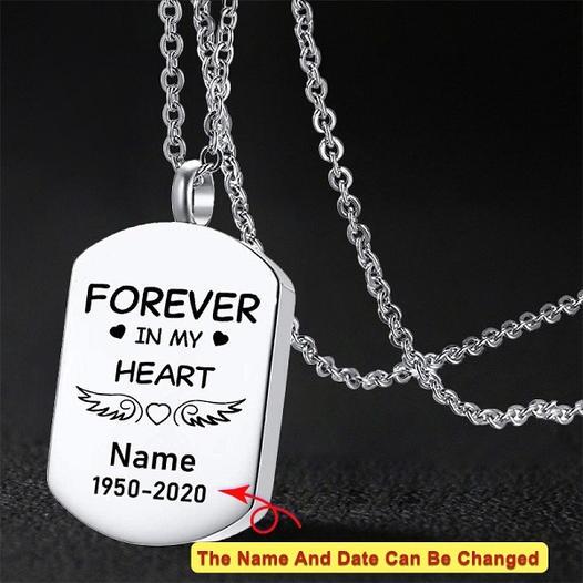 Personalized Ashes Necklace - Forever In My Heart