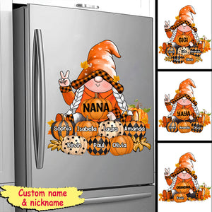 Grandma Nana Mom Fall Pumpkin Personalized Sticker