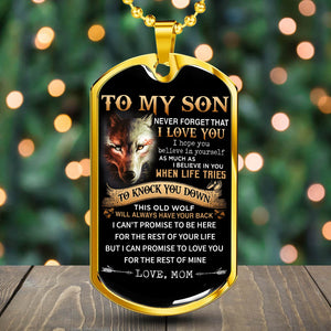 To My Son (From Mom) Premium Dogtag