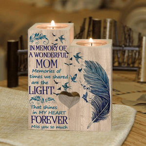 In Memory Of A Wonderful Personalized Candle Holder