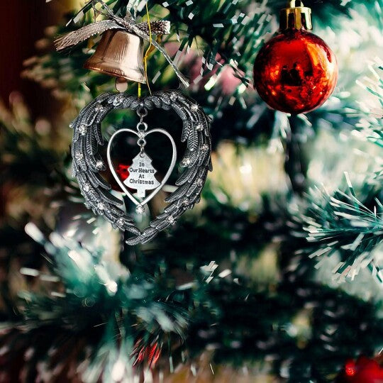 In Our Hearts At Christmas Angels Wings Ornament