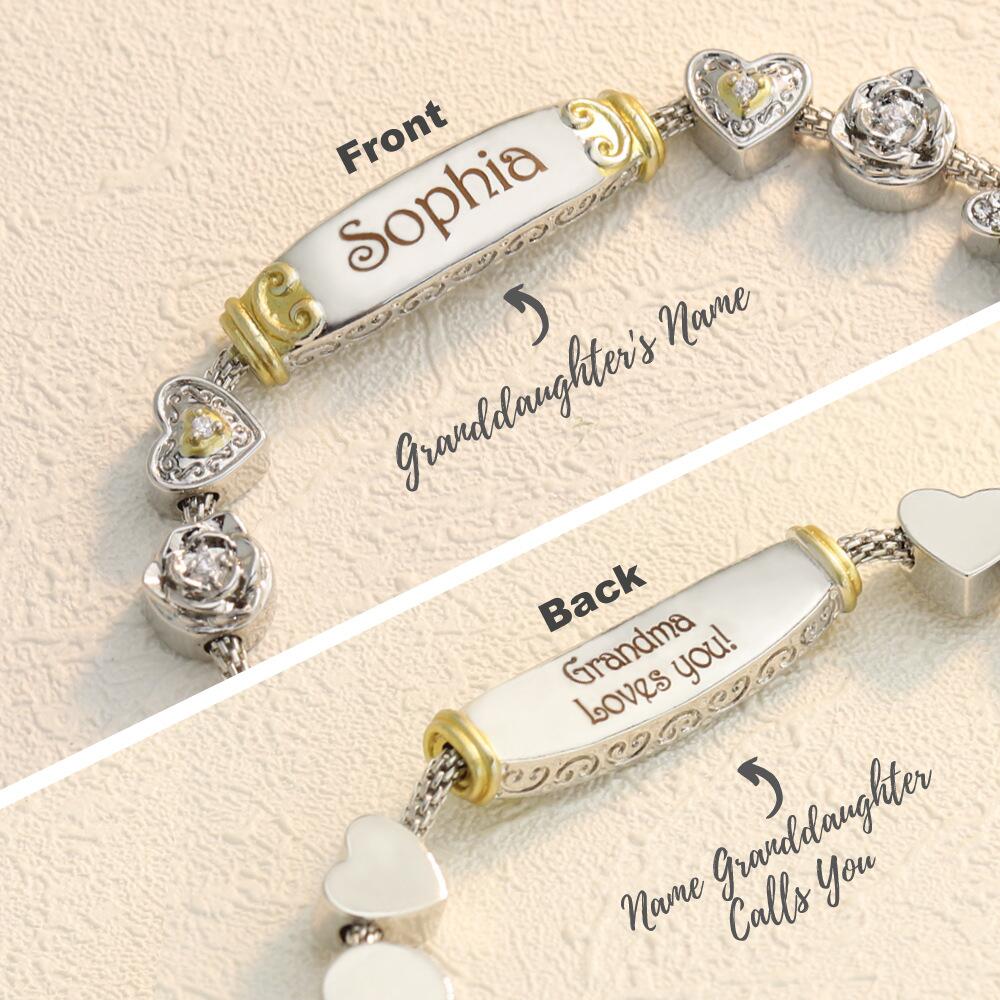 To My Granddaughter/Daughter Personalized Bracelet