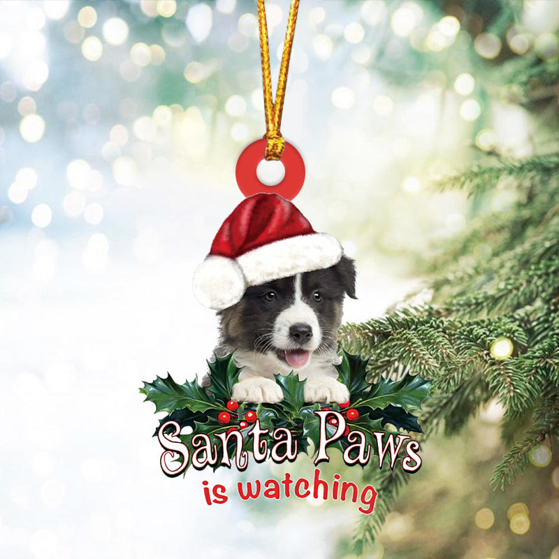 BLACK TRICOLOR Australian Shepherd Christmas Car Ornament