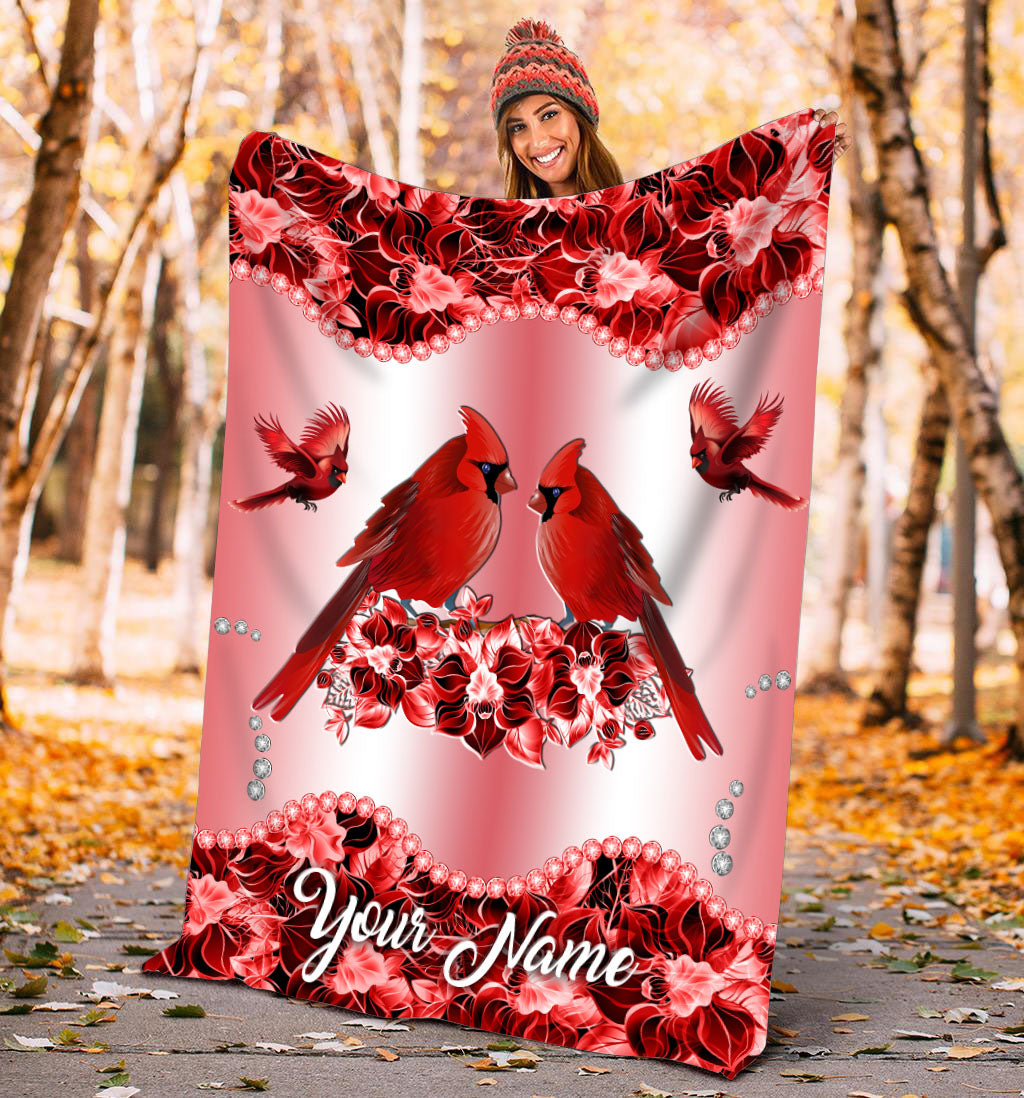 Custom Name Cardinal 3D All Over Printed Blanket
