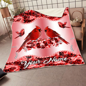 Custom Name Cardinal 3D All Over Printed Blanket