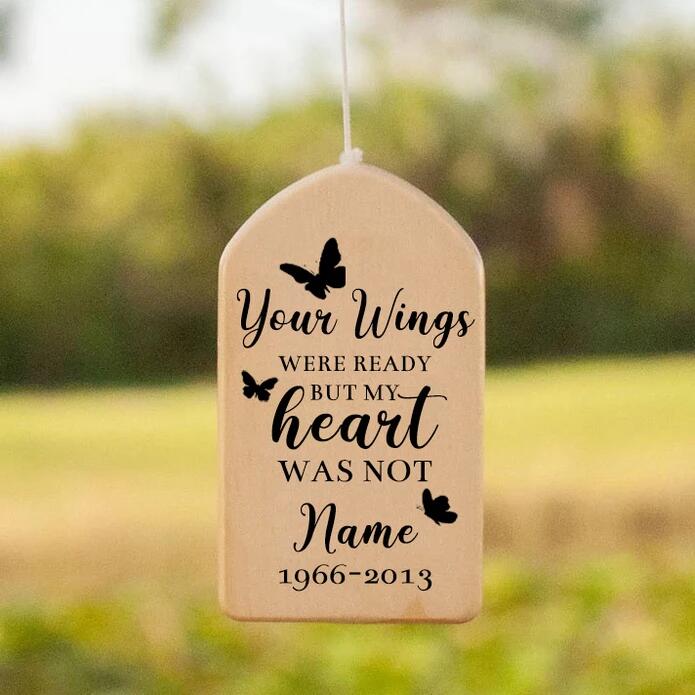 Personalized Memory Butterflis Wind Chime