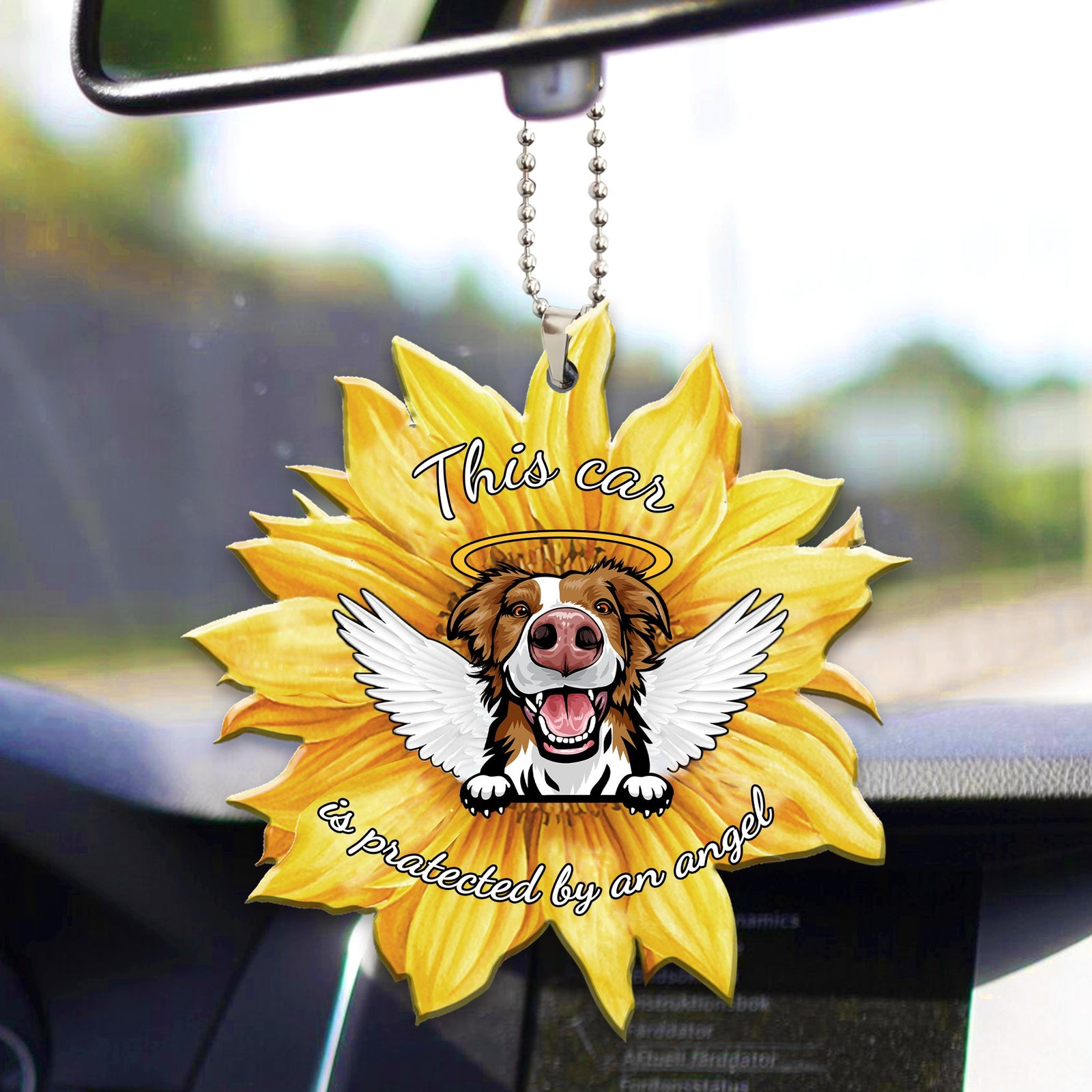 Border Collie1 Car Ornament