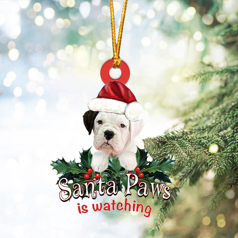 Boxer Christmas Car Ornament
