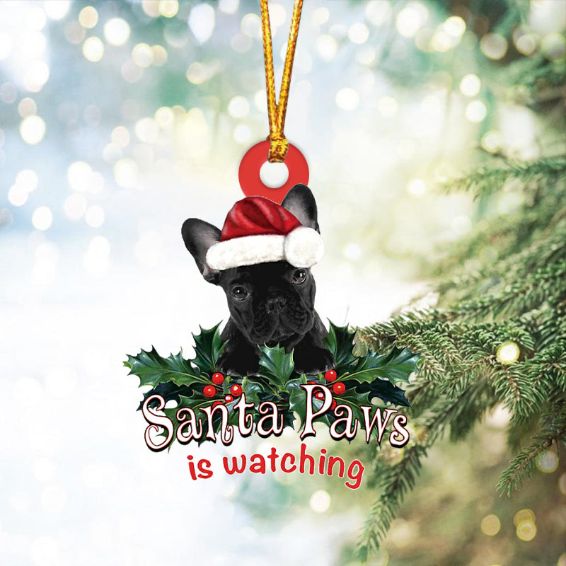 Bulldog 2 Christmas Car Ornament