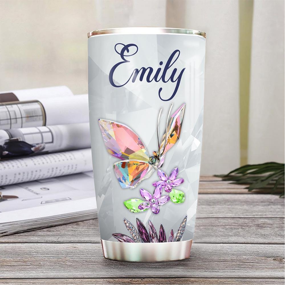 Butterfly Enjoy Moment Personalized Tumbler