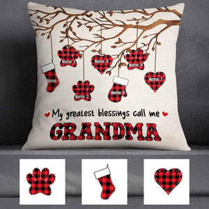 My greatest blessings call me grandma/nana Personalized Pillowcase