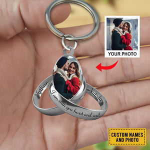 I Am With You Heart And Soul Personalized Keychain