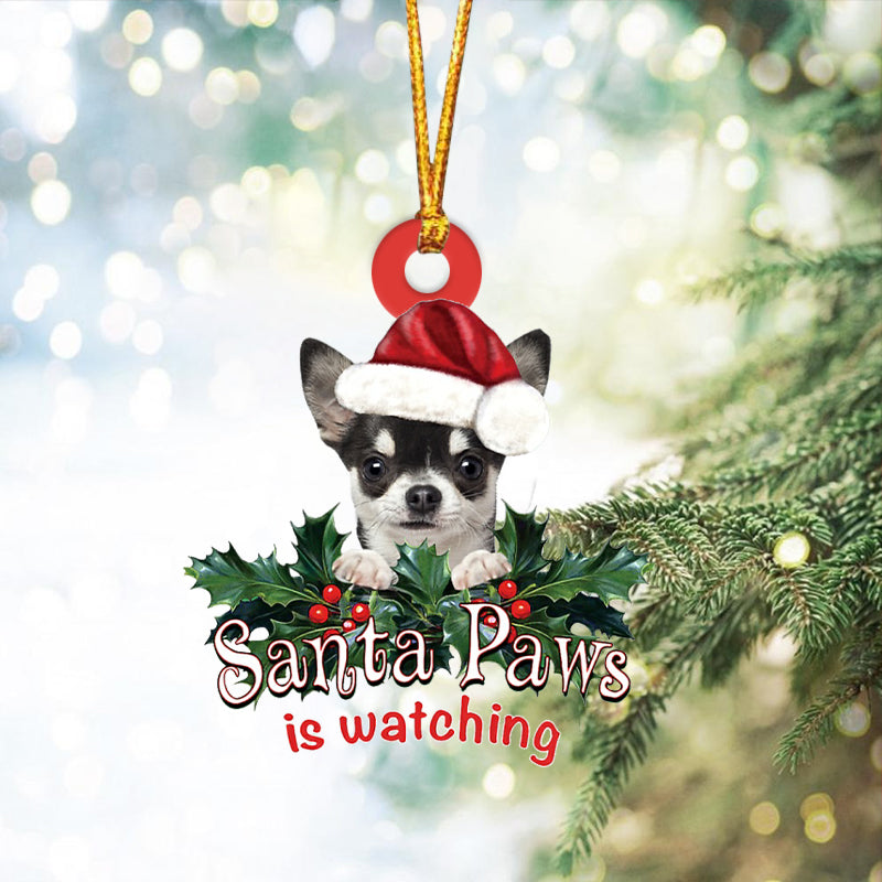 Chihuahua 2 Christmas Car Ornament