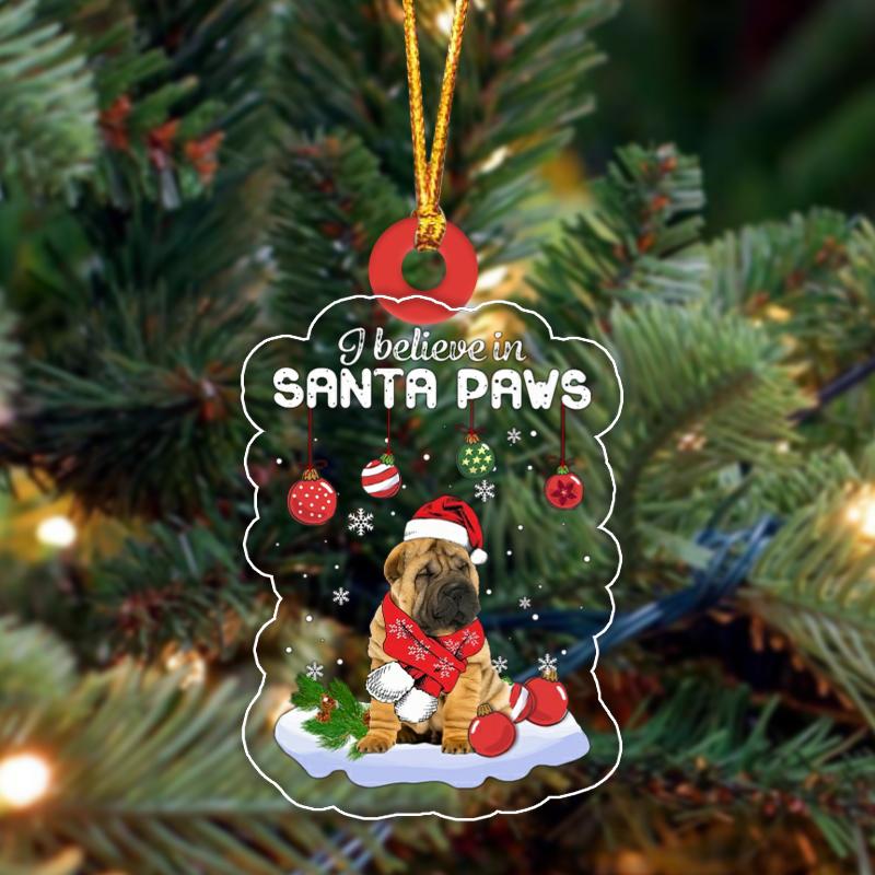 Chinese Shar Pei Christmas Ornament