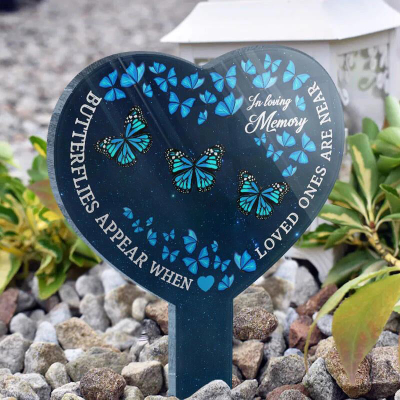 In Loving Memory-Acrylic Plaque Stake