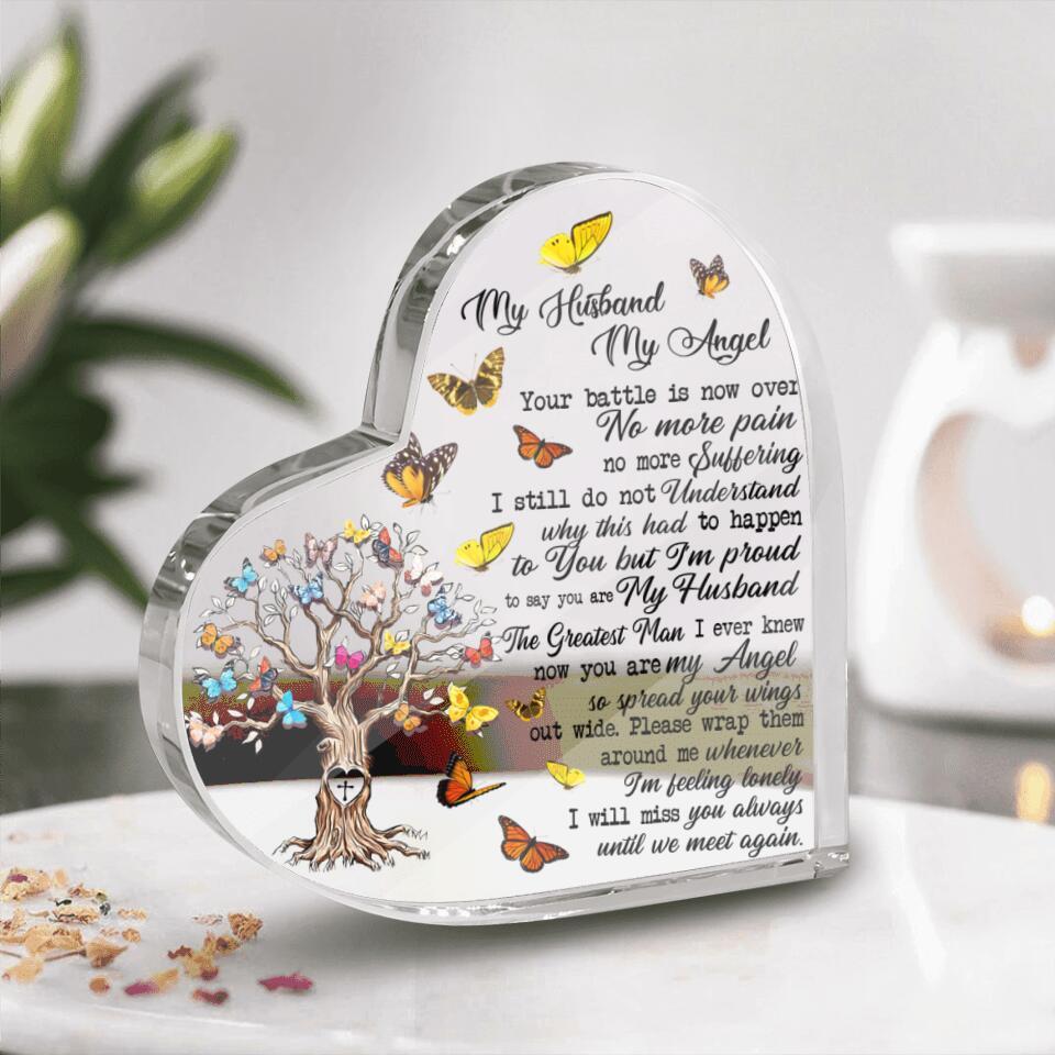 My Husband My Angel Memorial Plaque