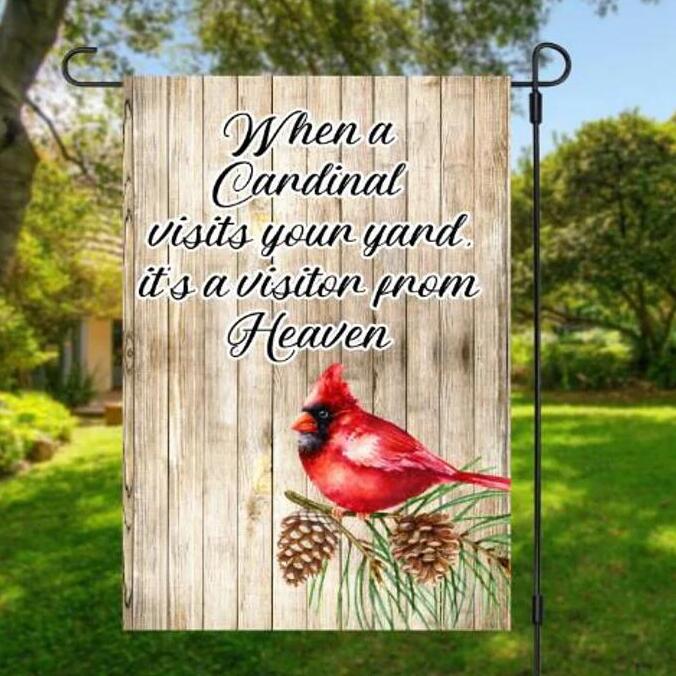 Memorial Cardinal HOUSE & GARDEN FLAG