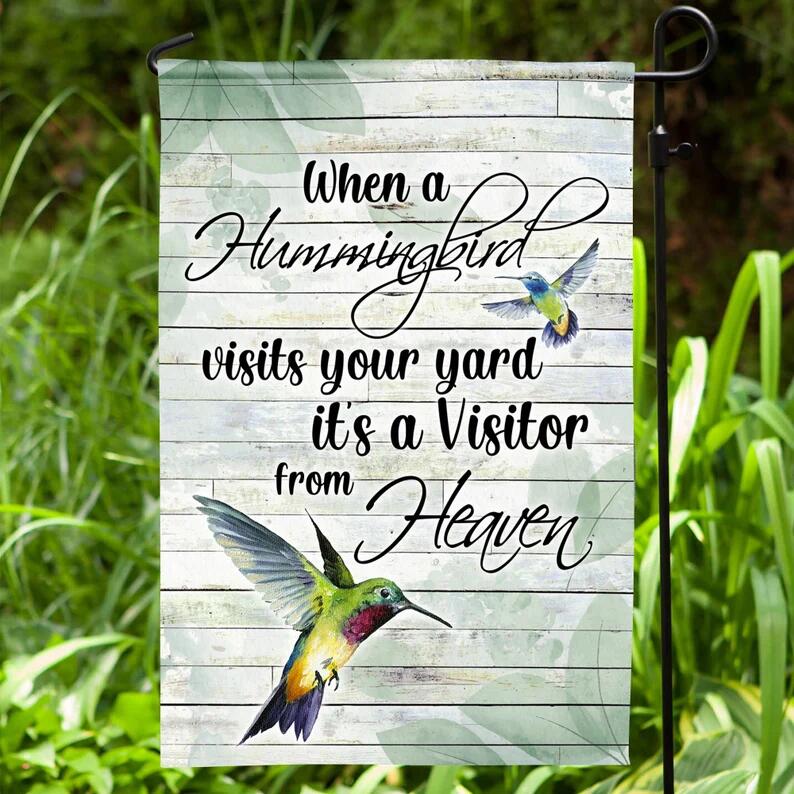 Memorial Hummingbird HOUSE & GARDEN FLAG