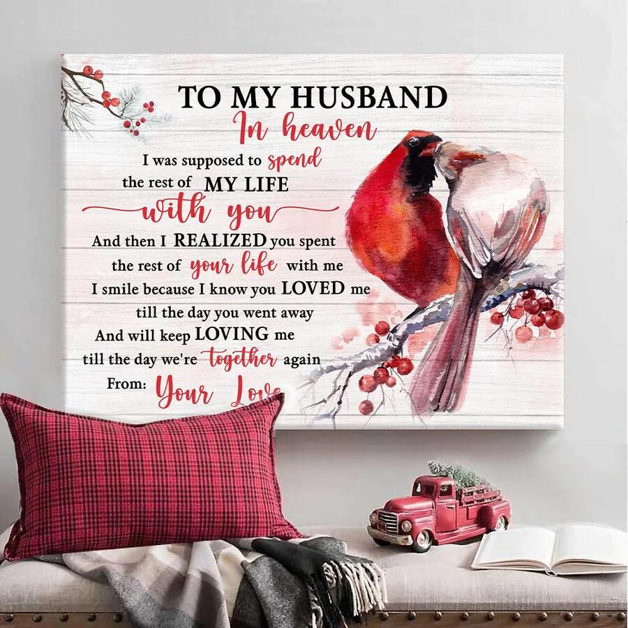 In Loving Memory Of Husband Poster Gift