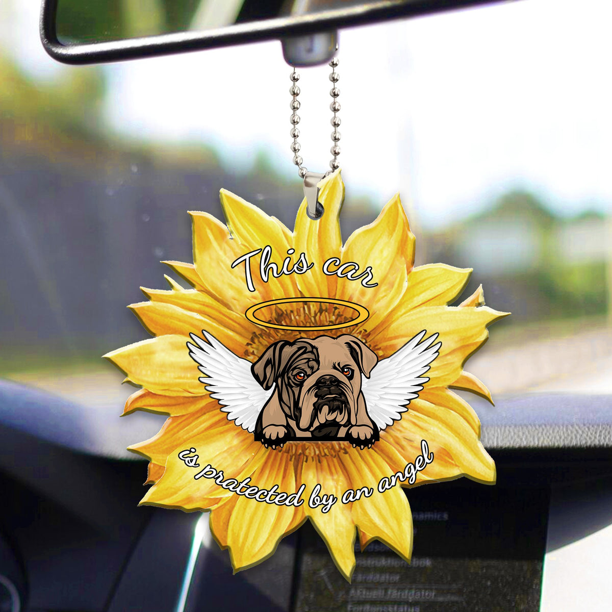 English Bulldog2 Car Ornament