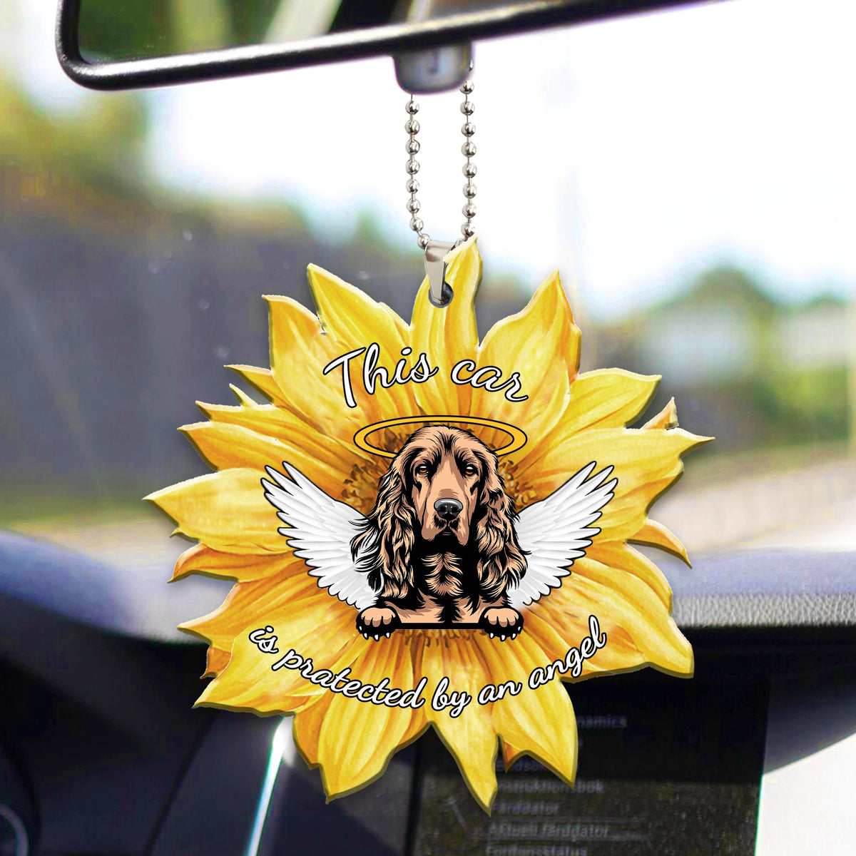 English Cocker Spaniel Car ornament