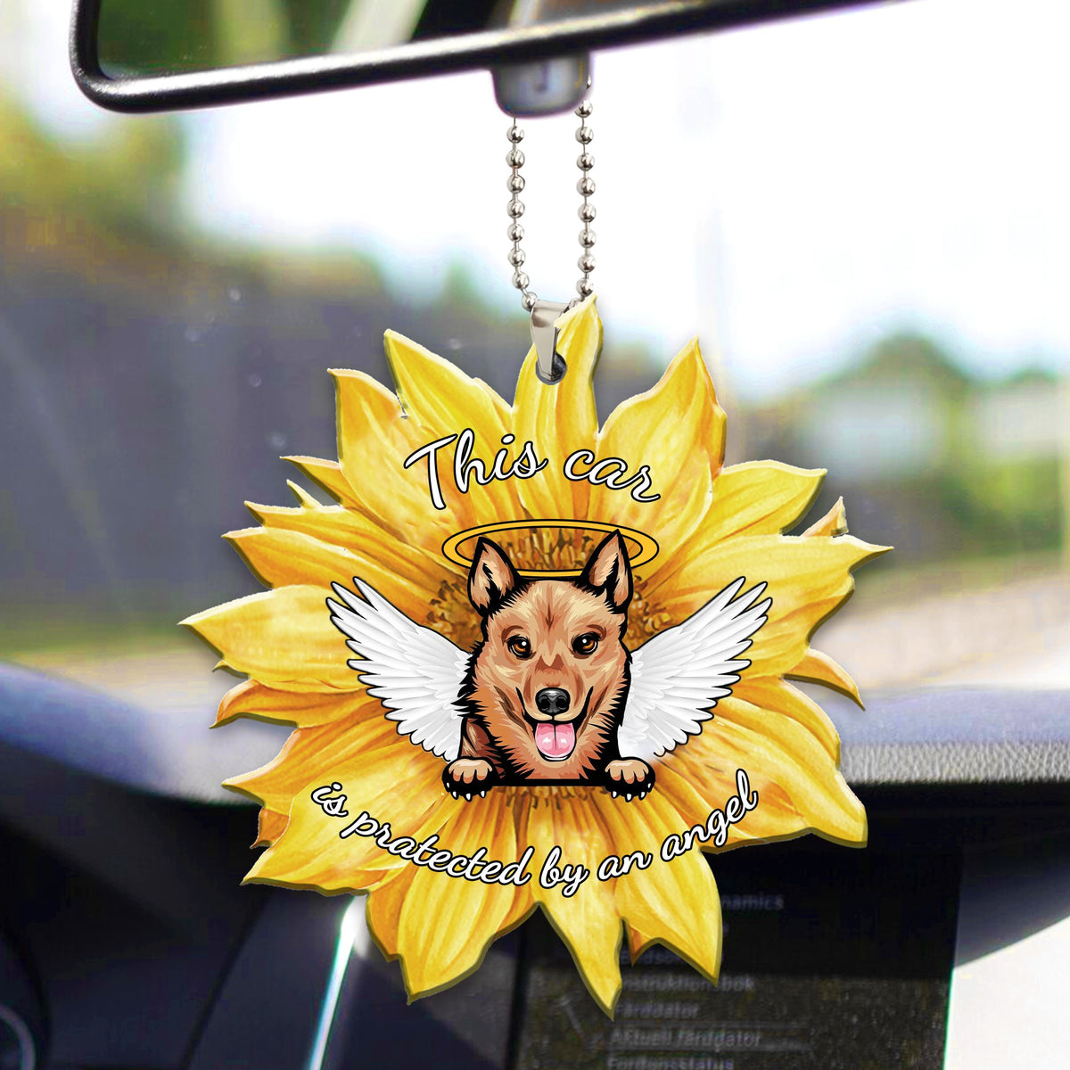 Finnish Spitz Car ornament