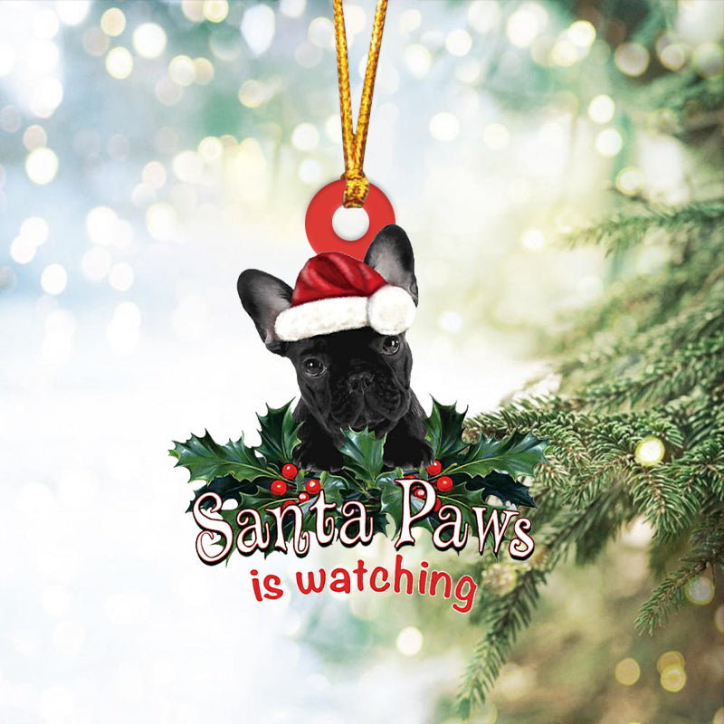 French Bulldog 2 Christmas Car Ornament