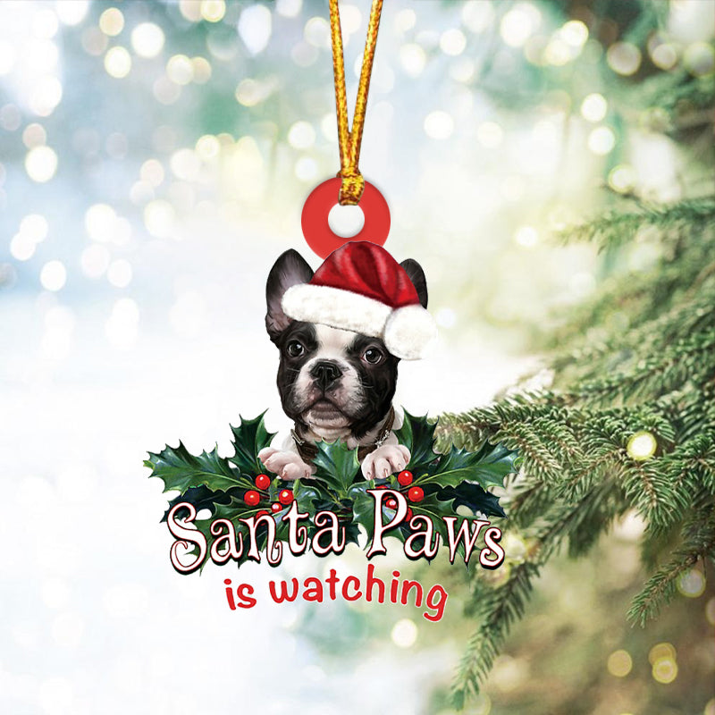 French Bulldog 3 Christmas Car Ornament