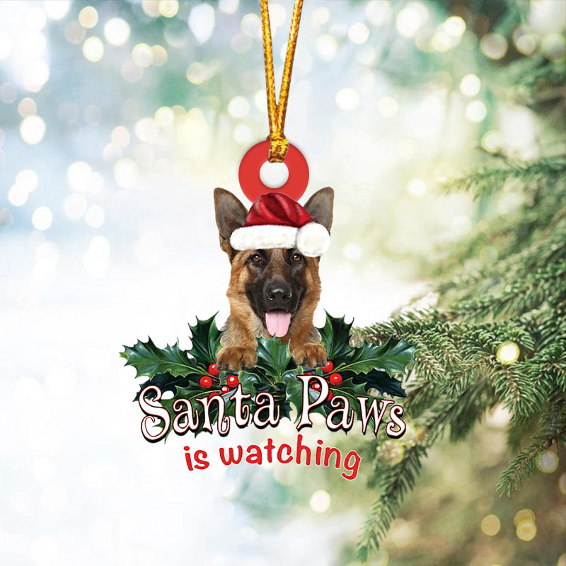German Shepherd 2 Christmas Car Ornament