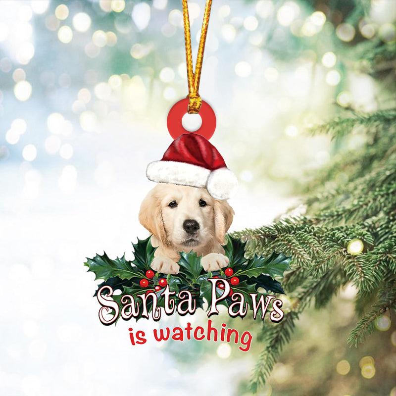 Golden Retriever 3 Christmas Car Ornament